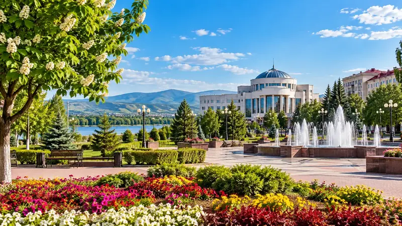 Иллюстрация города Абакан