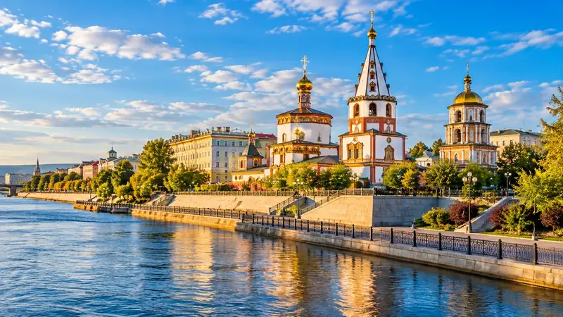 Иллюстрация города Иркутск